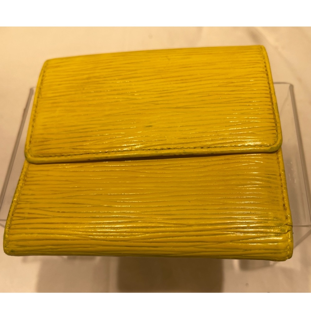 LV Yellow Epi Wallet